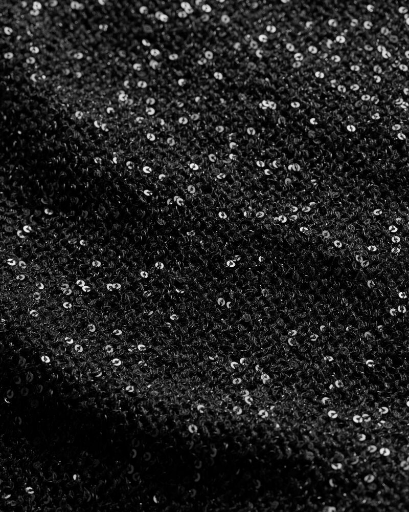 sequin T-shirt in metallic knit