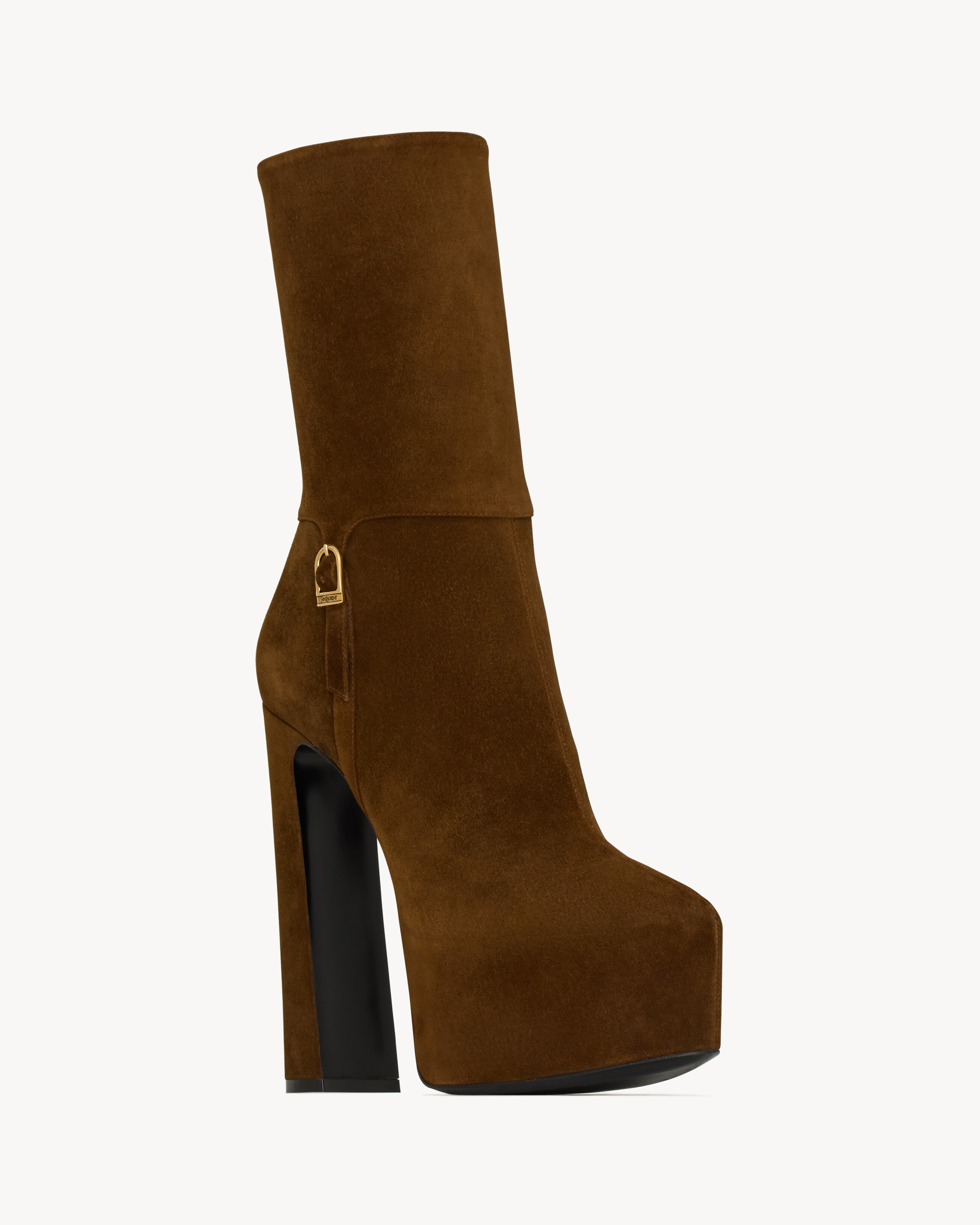 NICO platform booties in suede