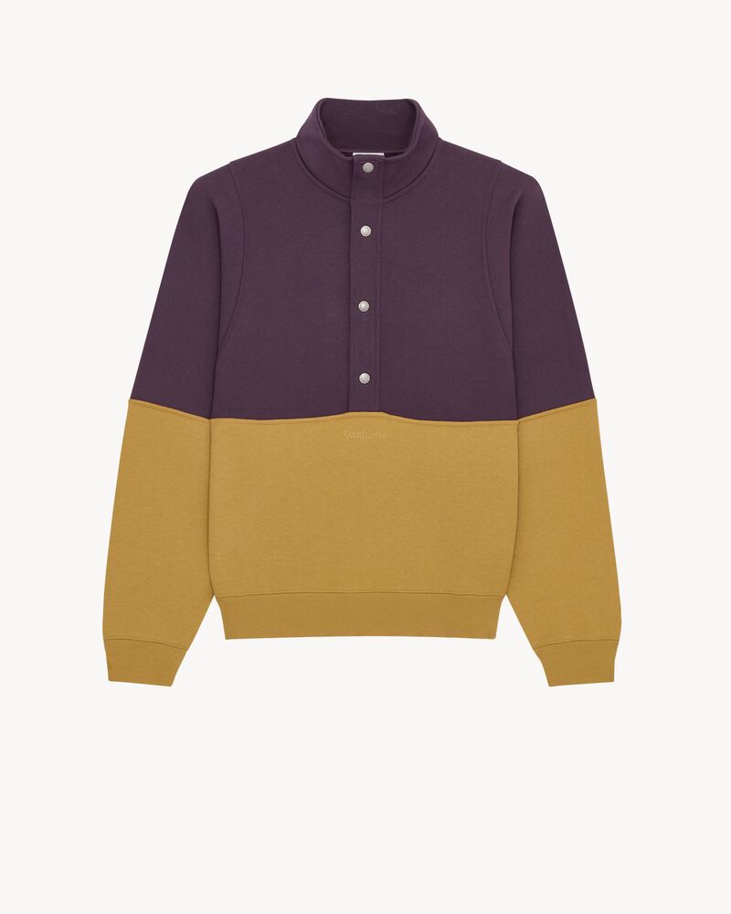 SAINT LAURENT half-snap sweatshirt