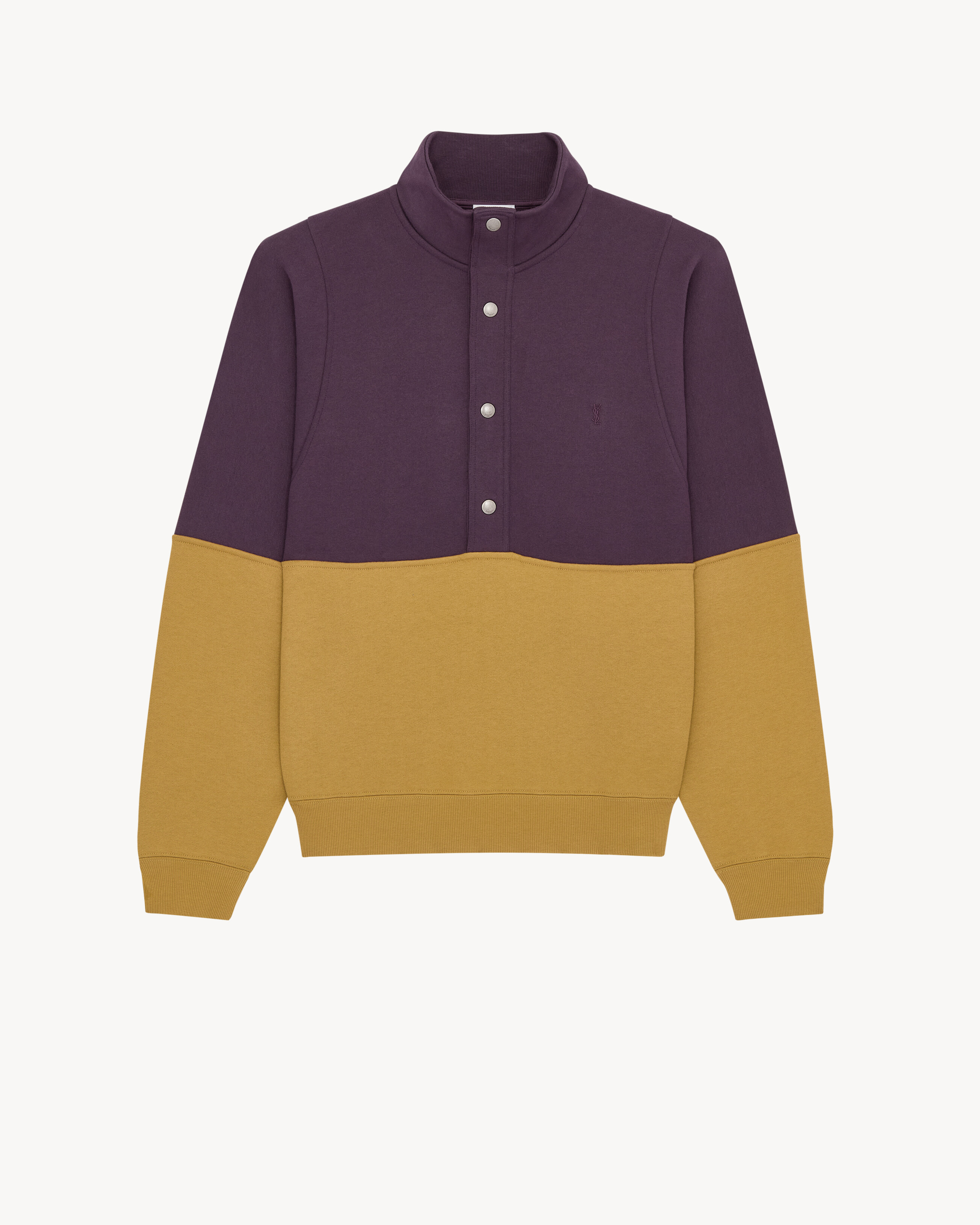 SAINT LAURENT half-snap sweatshirt