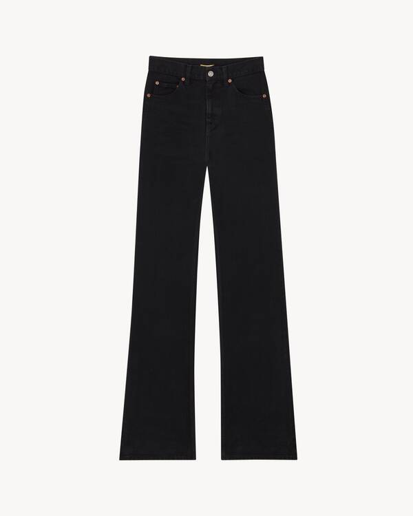 70'S high-rise jeans in Black | Saint Laurent | YSL EN-US