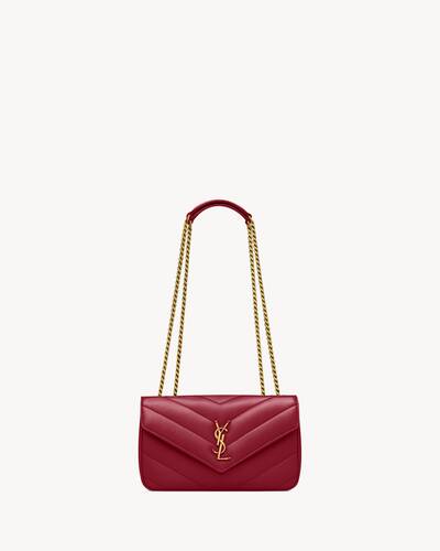 LOULOU MINI in lambskin in Red | Saint Laurent | YSL EN-US
