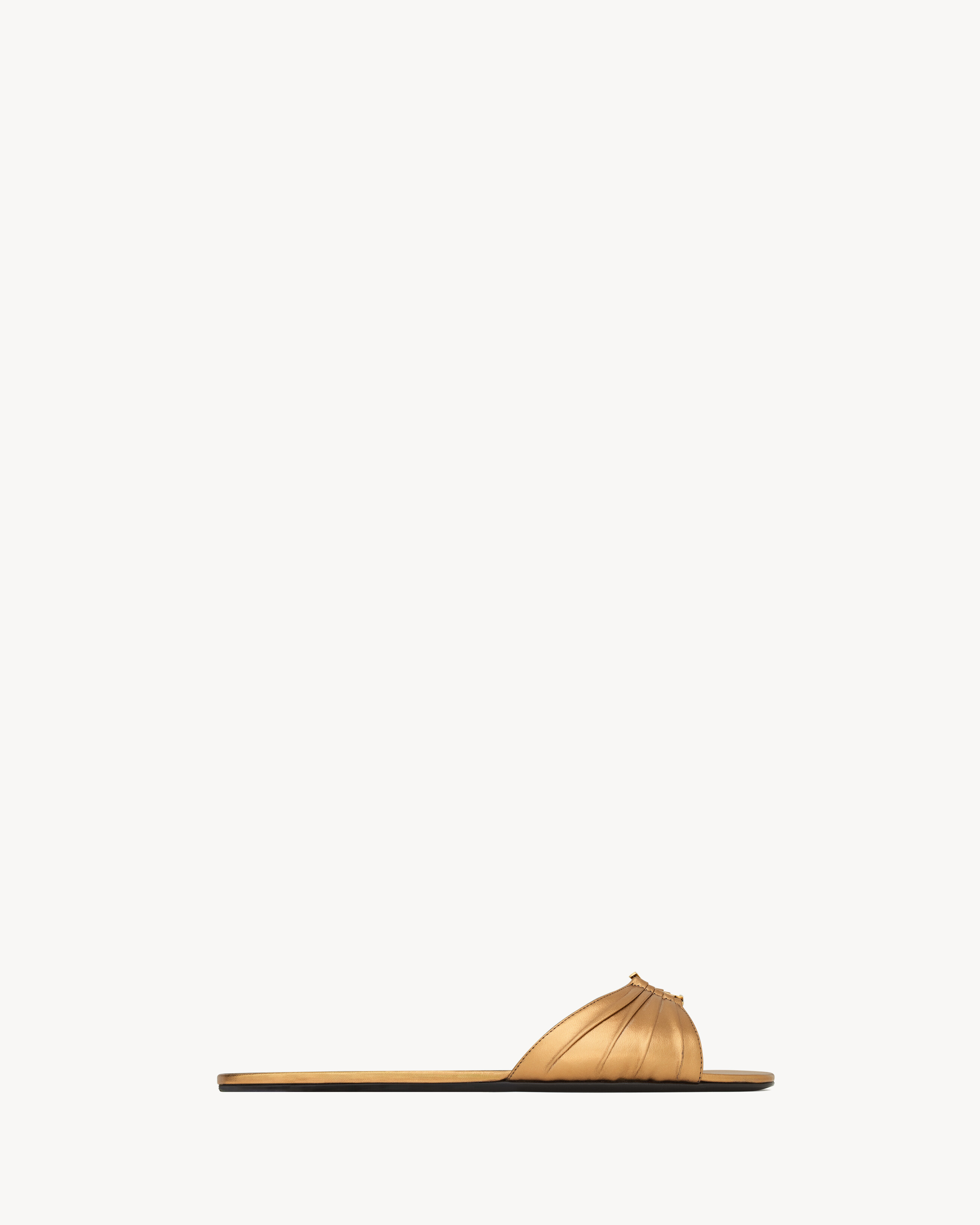 BABYLONE slides in metallic leather