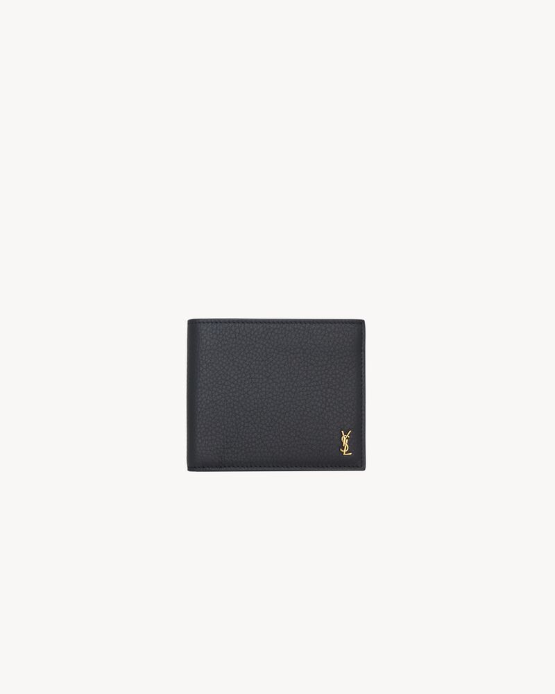 TINY CASSANDRE East/West wallet in grained leather