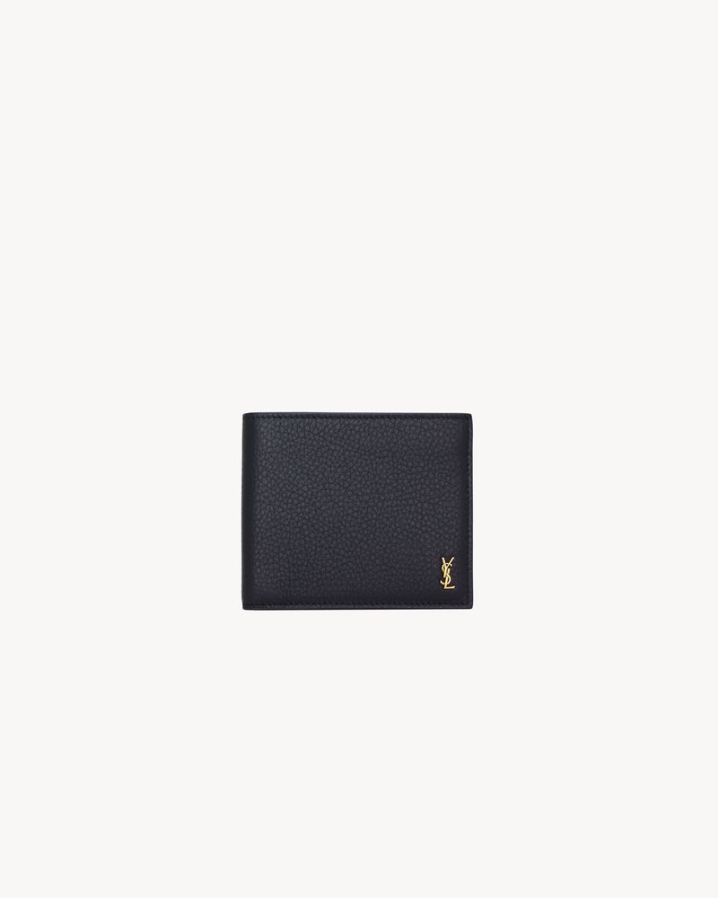 TINY CASSANDRE East/West wallet in grained leather