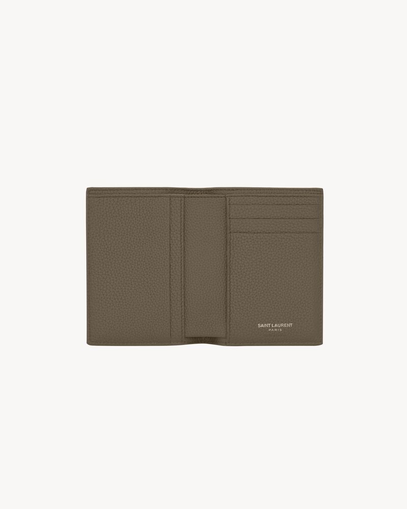 TINY CASSANDRE CREDIT CARD WALLET IN GRAINED LEATHER