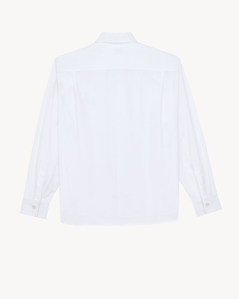 oversized shirt in cotton poplin