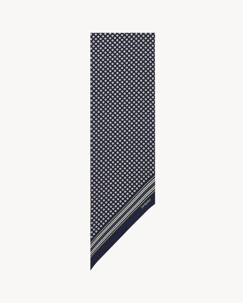 lavallière scarf in silk twill