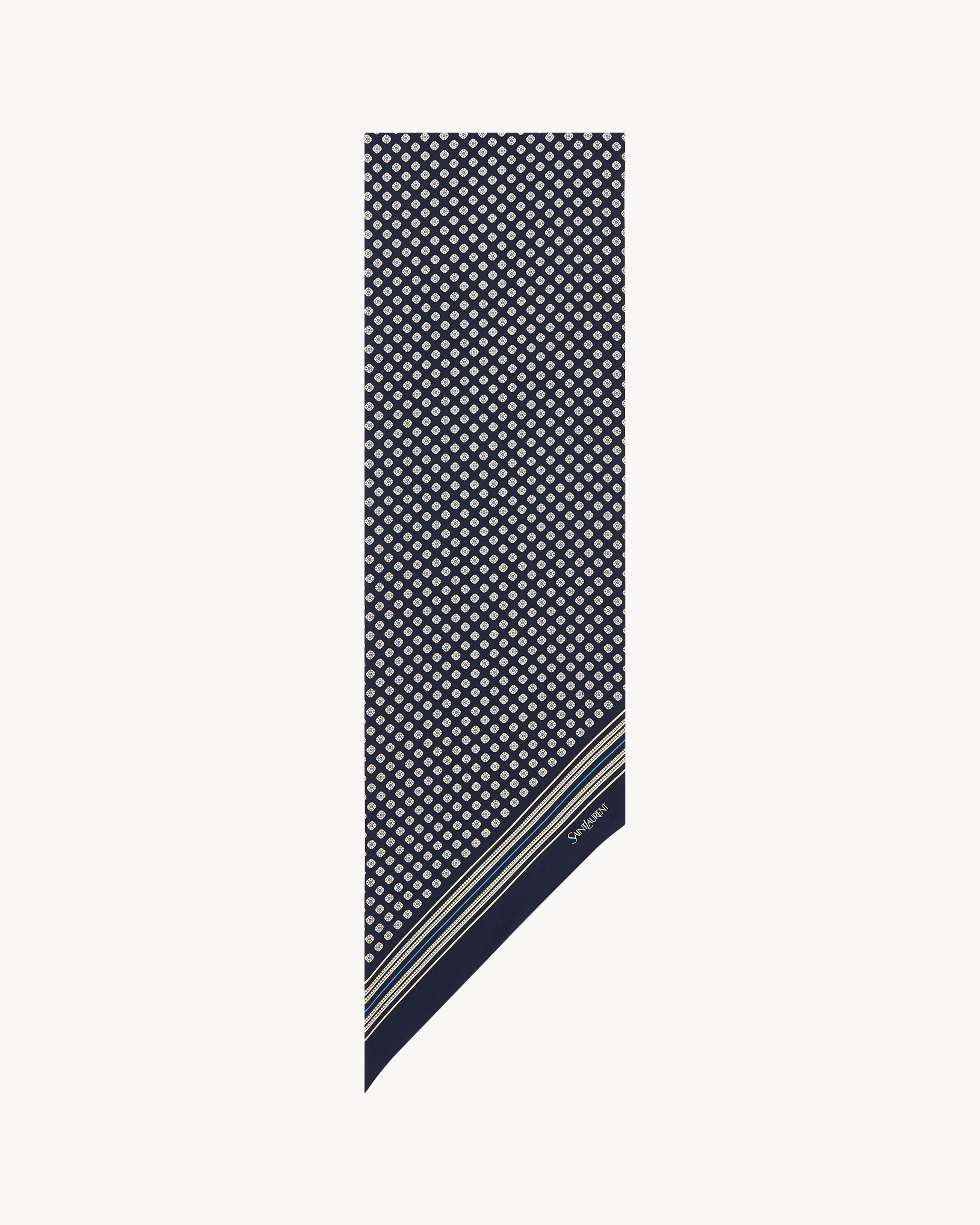 lavallière scarf in silk twill