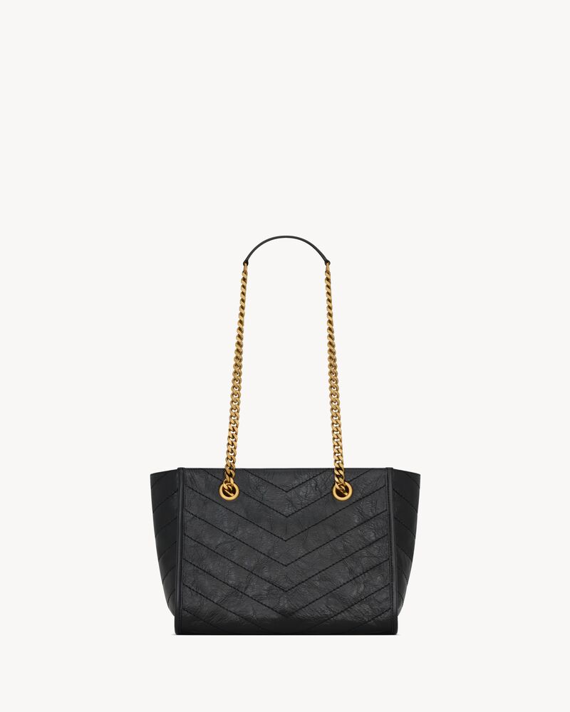 Bolso shopper pequeño Niki de piel vintage