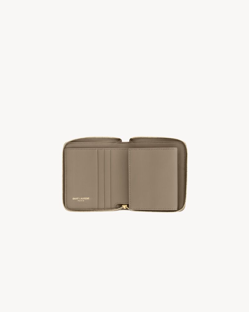 CASSANDRE BIJOU compact wallet in GRAIN DE POUDRE leather