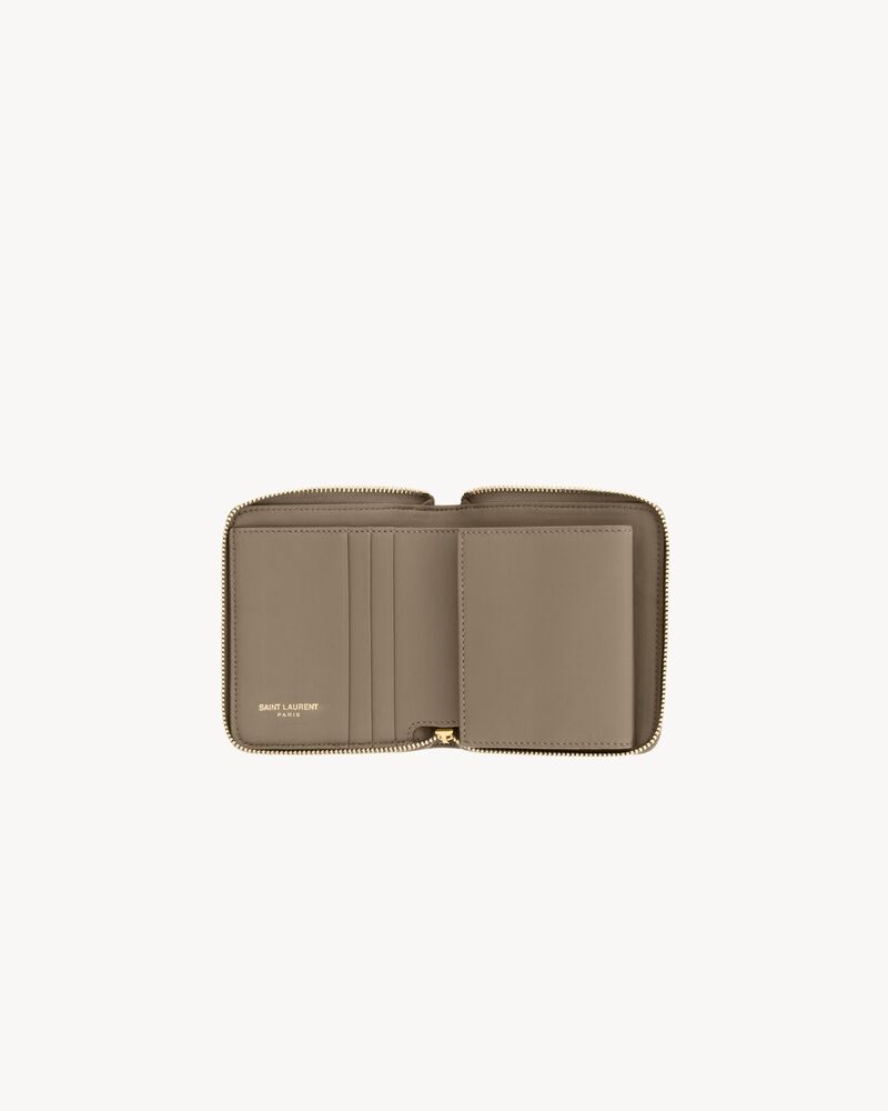 CASSANDRE BIJOU compact wallet in GRAIN DE POUDRE leather