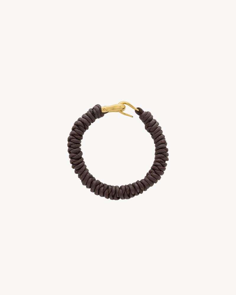 BRAIDED BRACELET IN LEATHER
