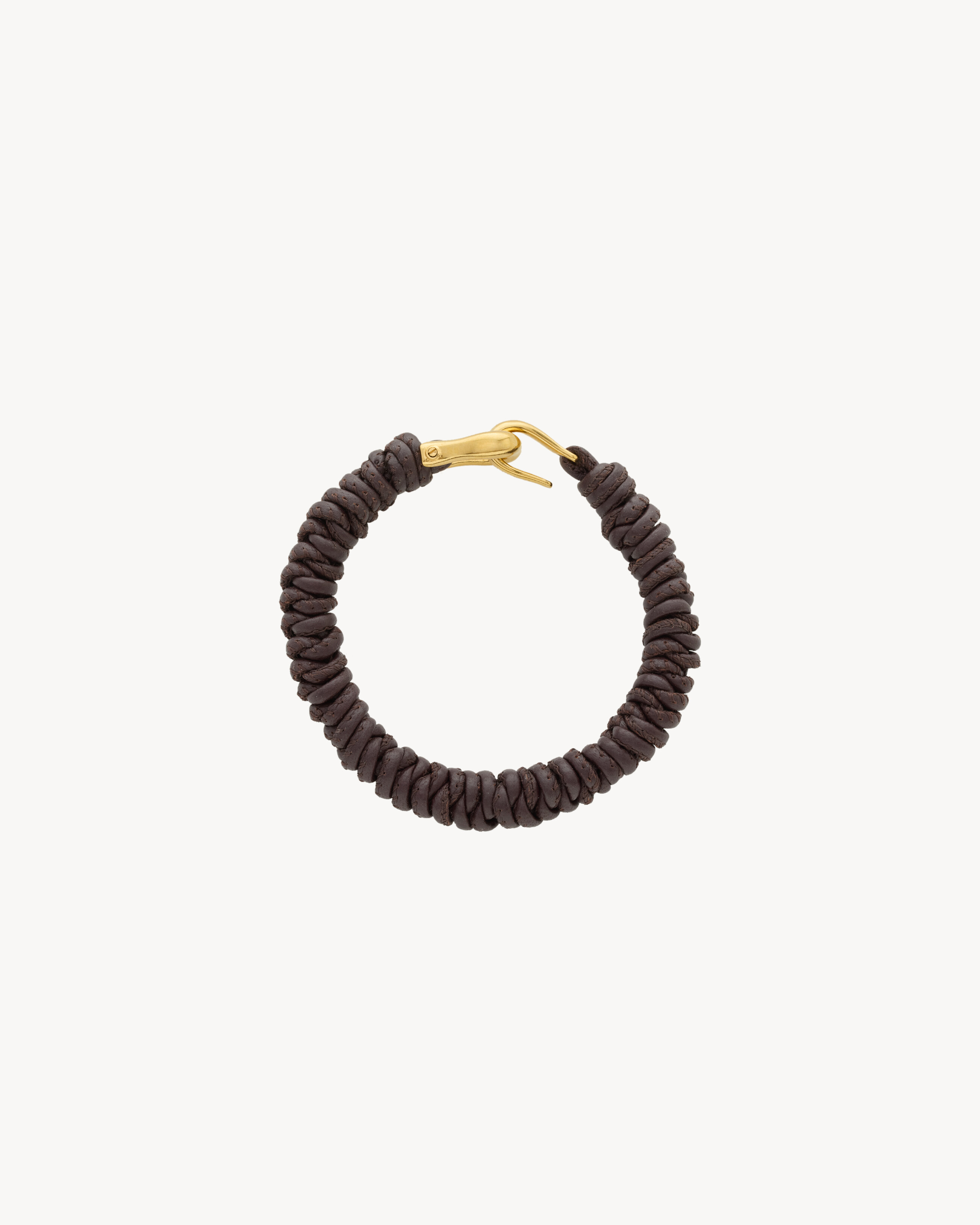 BRAIDED BRACELET IN LEATHER