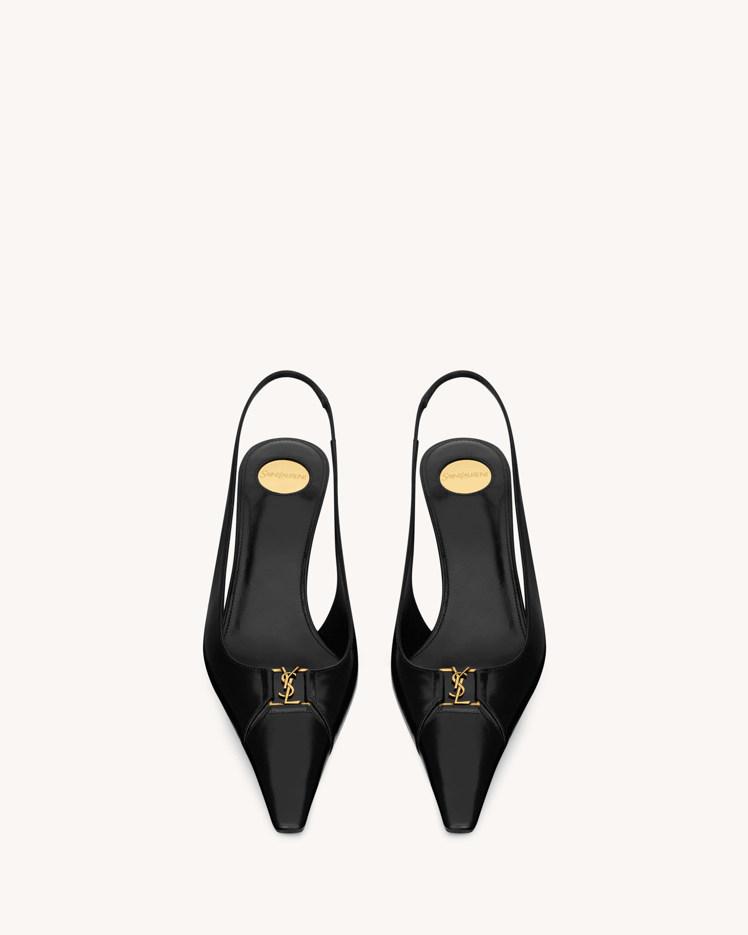 Décolleté aperte sul retro BABYLONE BRETEUIL in pelle liscia