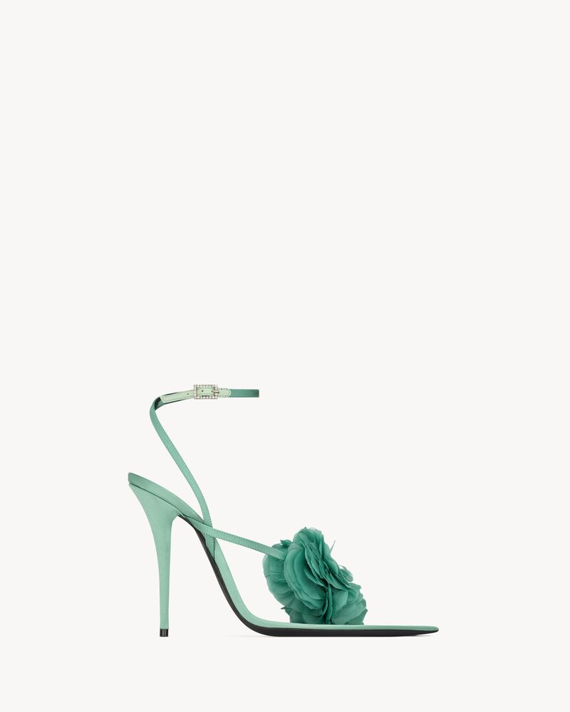 TRIANON sandals in satin crepe