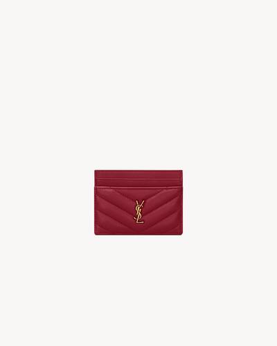 カサンドラ カードケース（ラムスキン） レッド | Saint Laurent | YSL