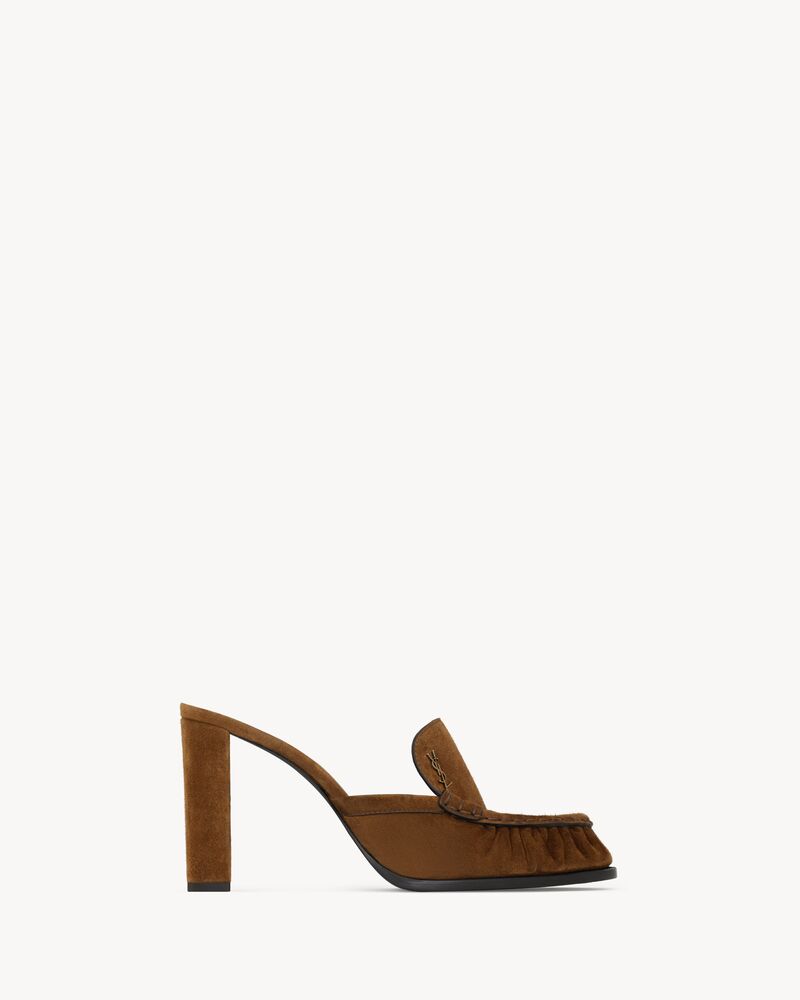 LE LOAFER Pantoletten aus Veloursleder