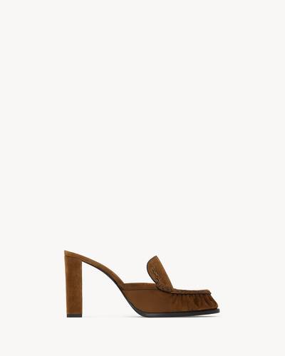 Yves Saint Laurent ミュール ハラコ 23cm LE LOAFER mules in suede in Brown | Saint Laurent | YSL US | ID