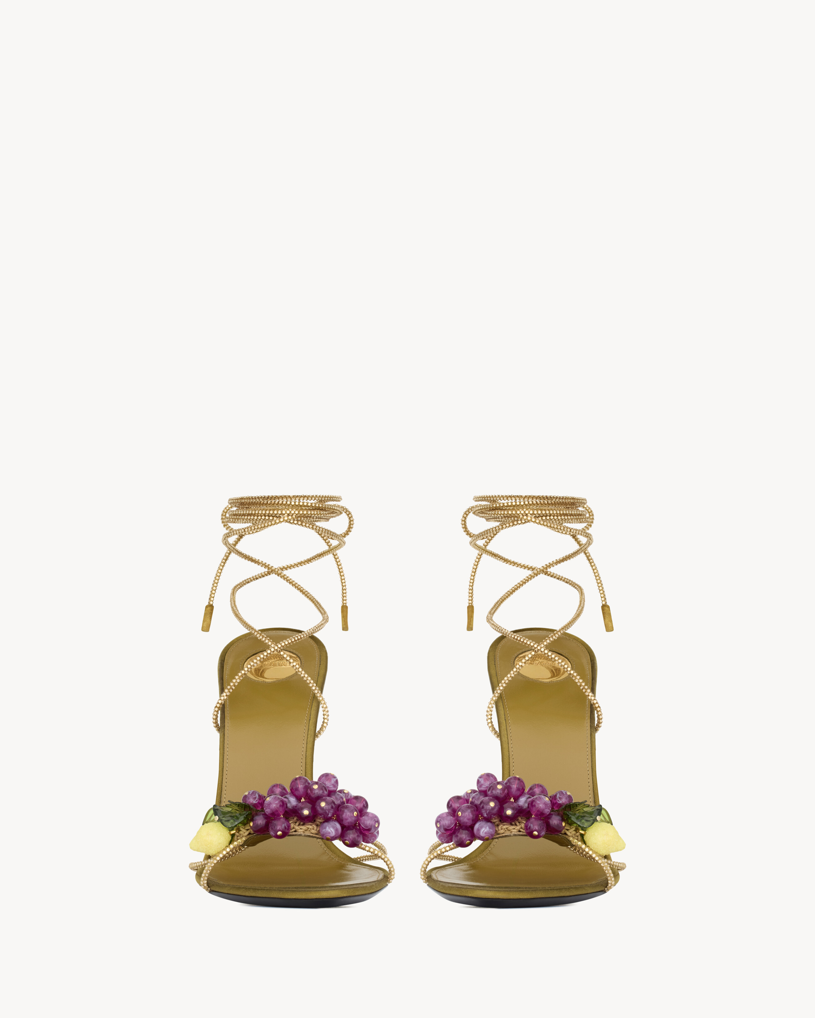 MON CHÉRI sandales en suède à strass