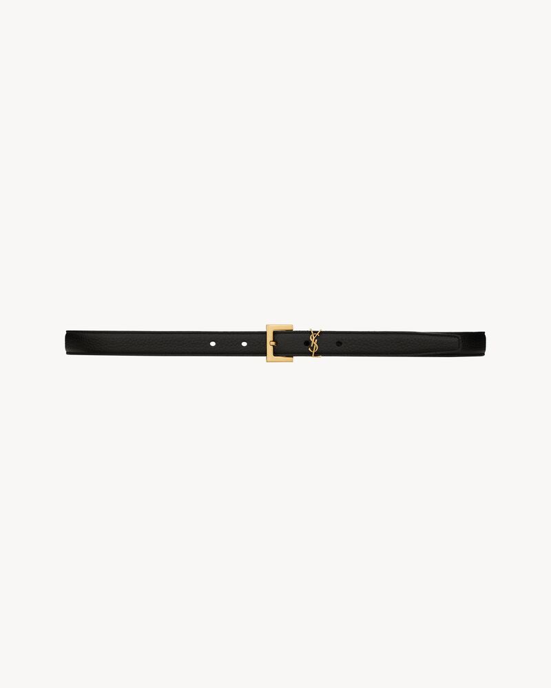 CASSANDRE FINE CEINTURE en cuir grainé