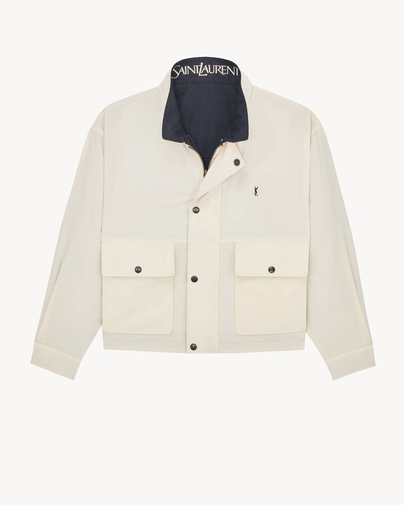 Yves Saint Laurent メンズジャケット、リバーシブル仕様 カサンドラ リバーシブル ワークジャケット（ブラッシュドコットン