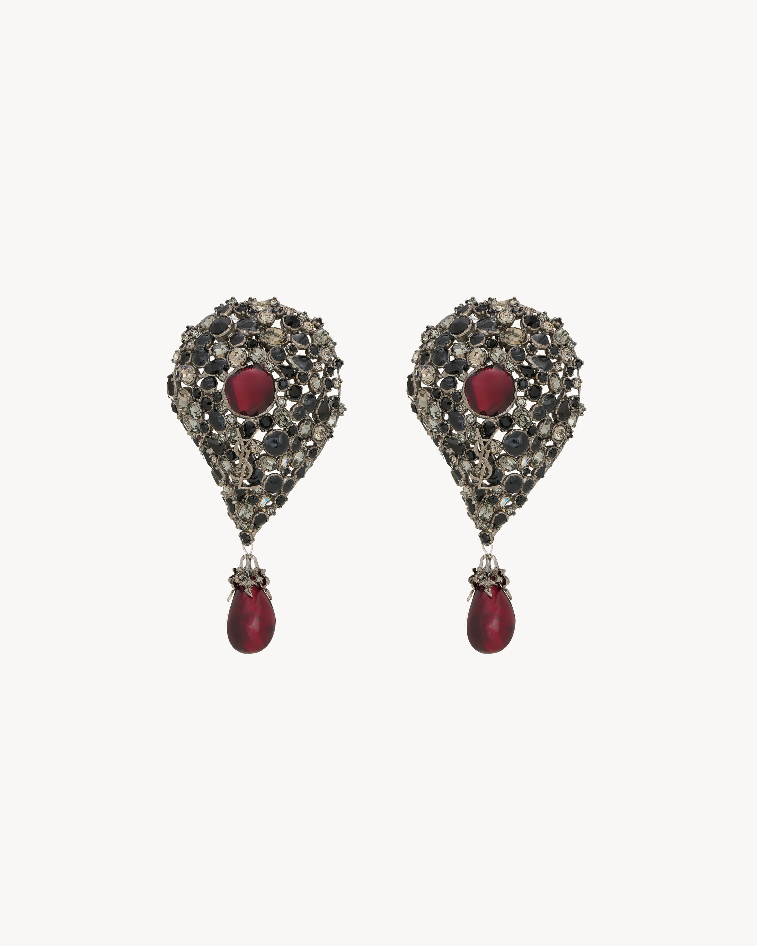 CASSANDRE crystal pendant earrings
