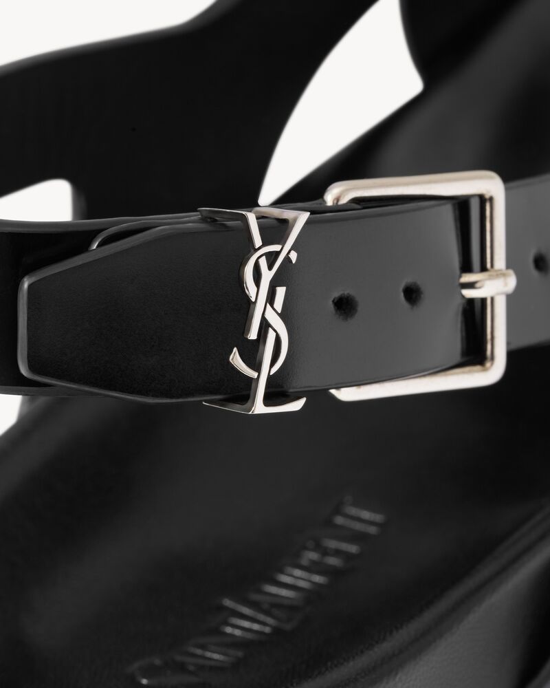 HELIOS sandals in glazed leather