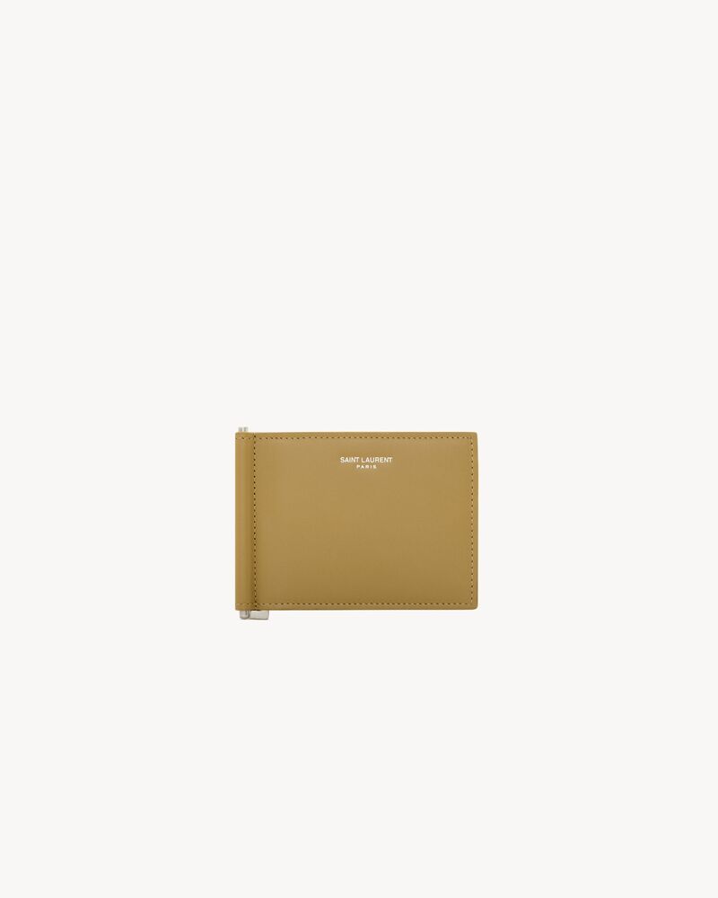 Saint Laurent Paris Bill clip wallet in smooth leather