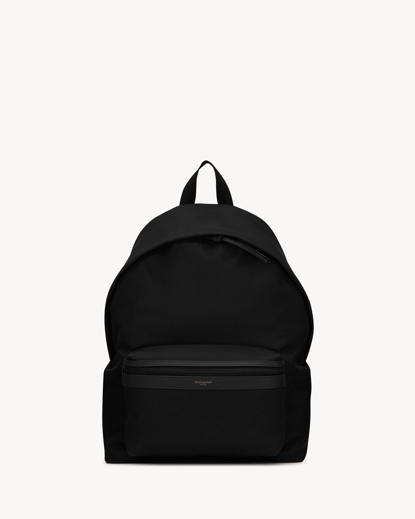 City backpack in ECONYL®, smooth leather and nylon — 534967FAEY21000