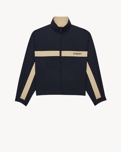 SAINT LAURENT jacket in cotton in Blue | Saint Laurent | YSL MO