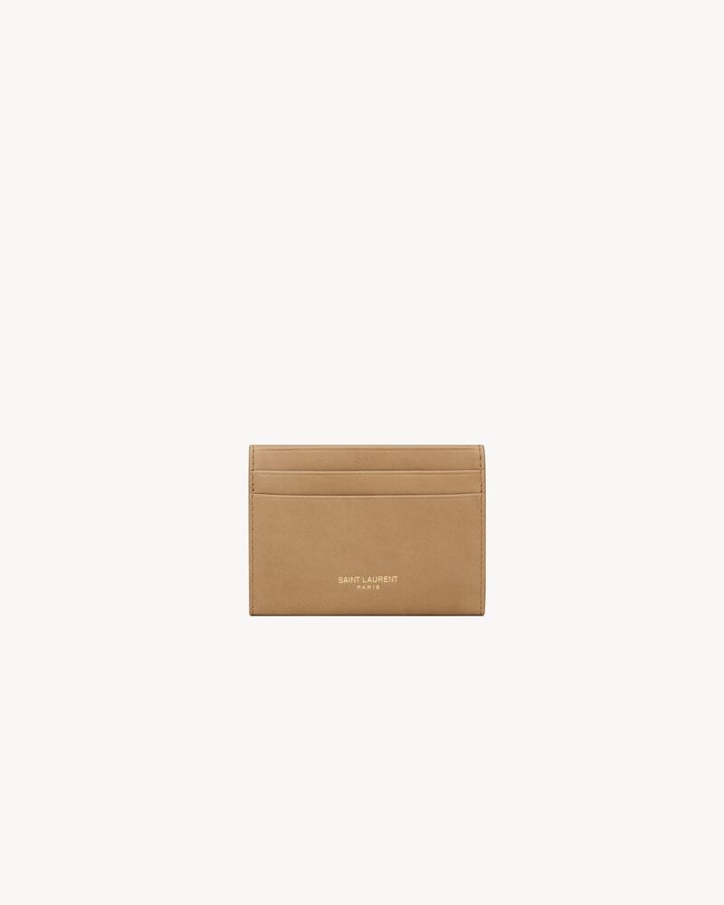 LETTER card case in leather