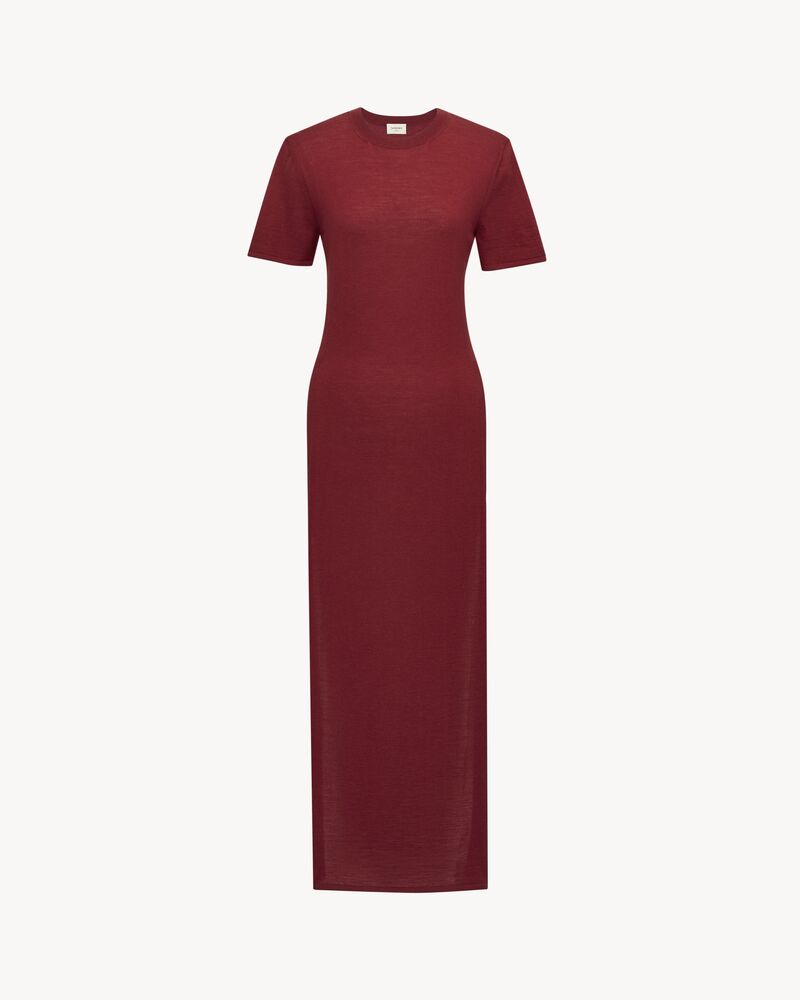 T-shirt dress in wool