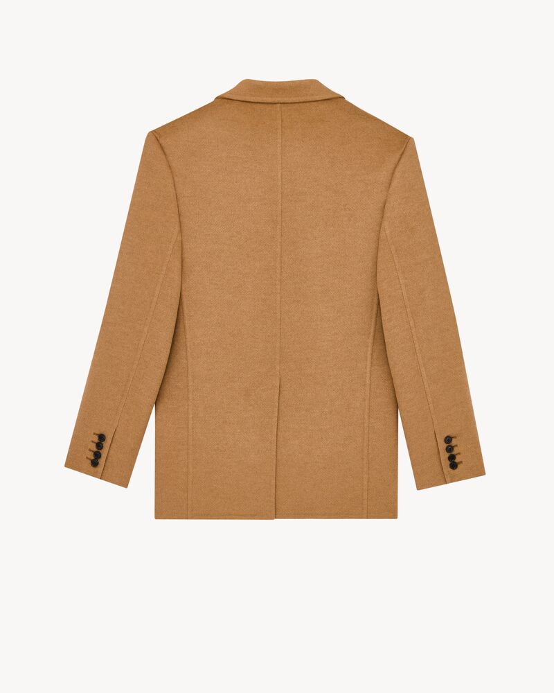 Chaqueta de fieltro de cachemira y lana