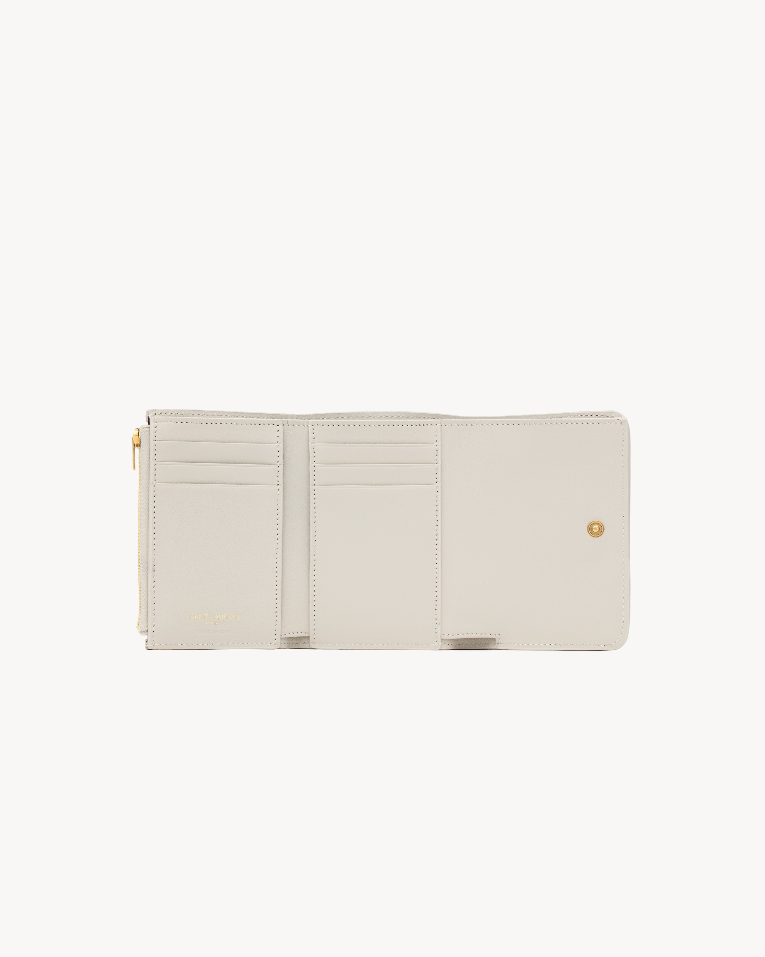 NIKI slim tri-fold wallet in vintage leather