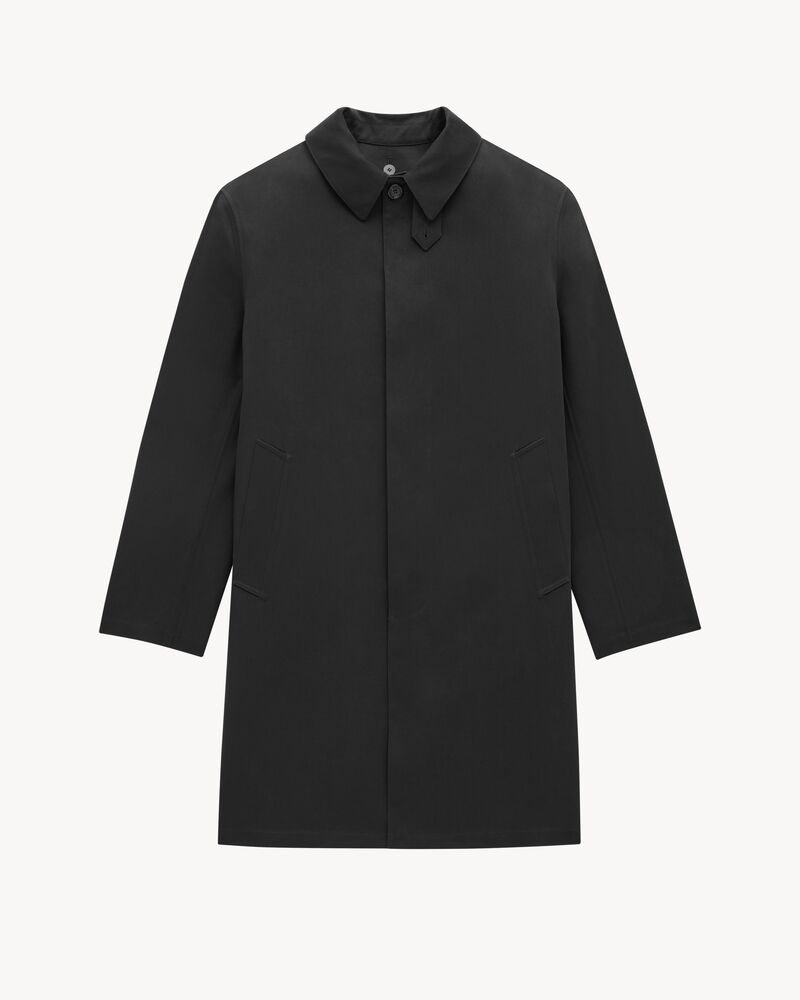 Coat in water-repellant canvas