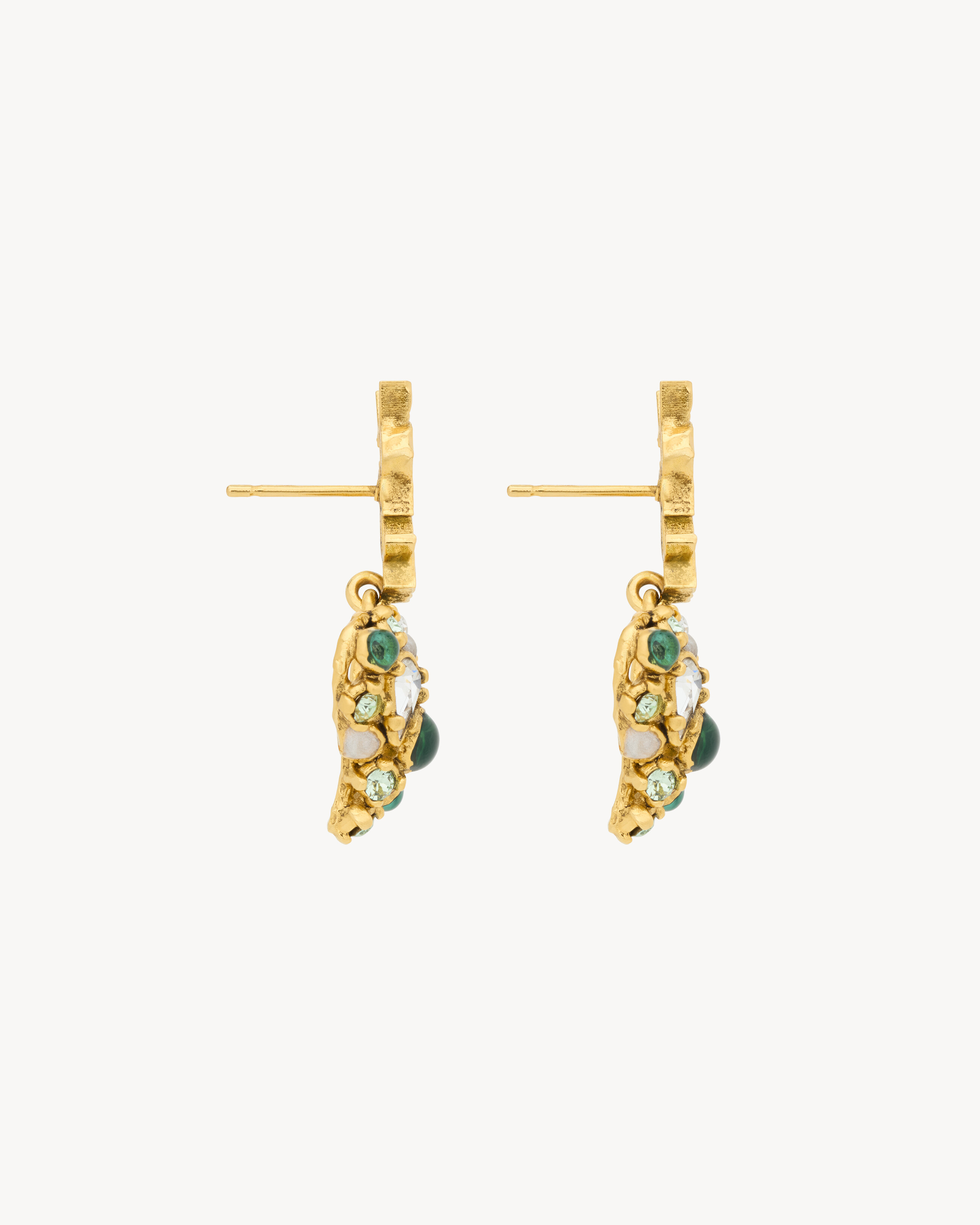 CASSANDRE crystal heart earrings