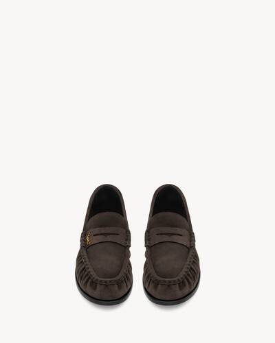 ル ローファー ソフト（スエード） ブラウン | Saint Laurent | YSL JP