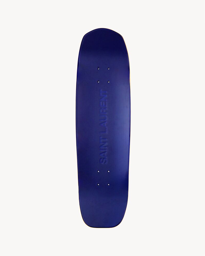 SAINT LAURENT SKATEBOARD IN RESIN AND GOLD LEAF