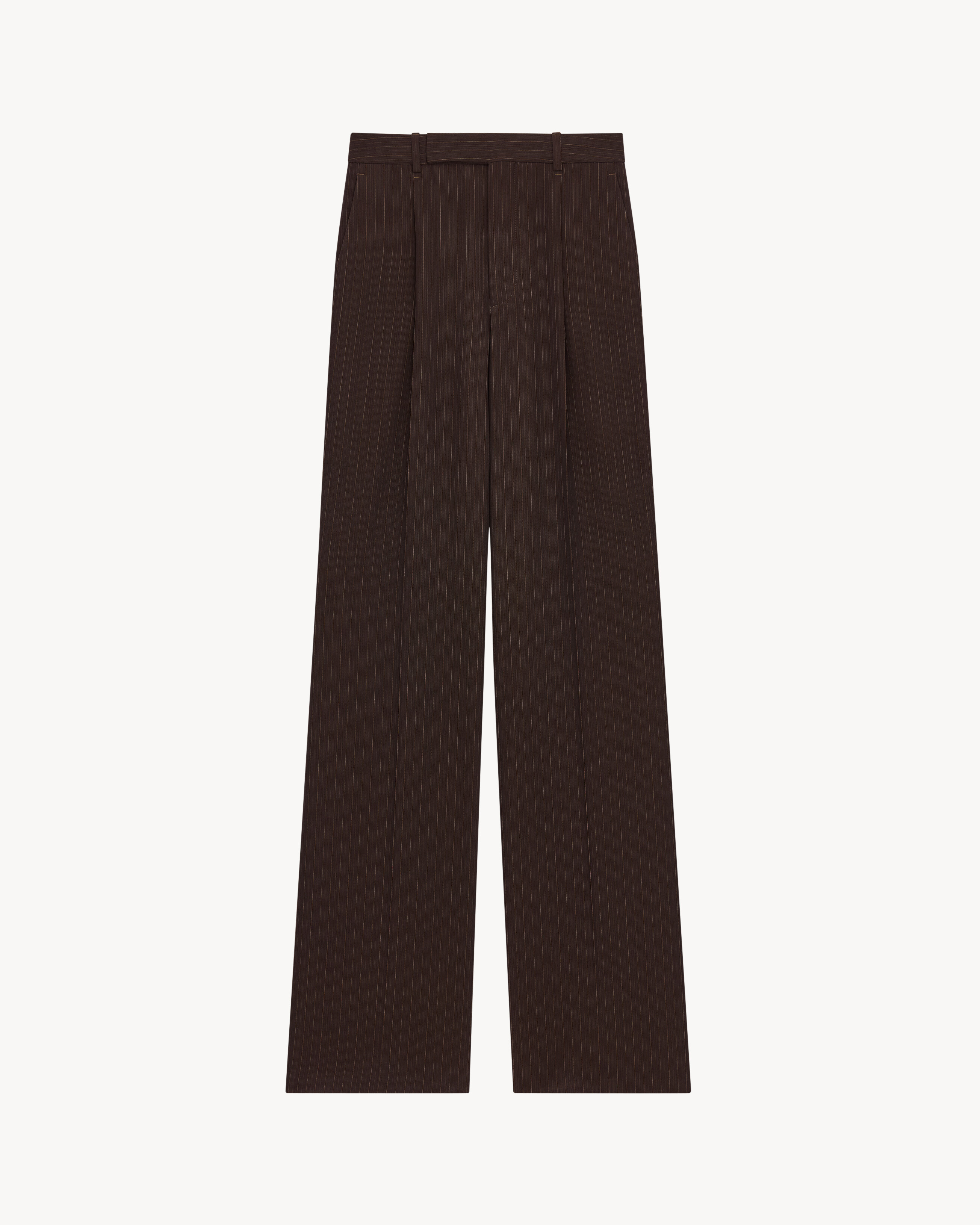 calça em crepe risca de giz