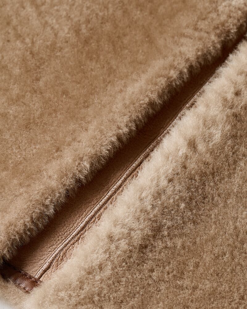 pencil skirt in shearling