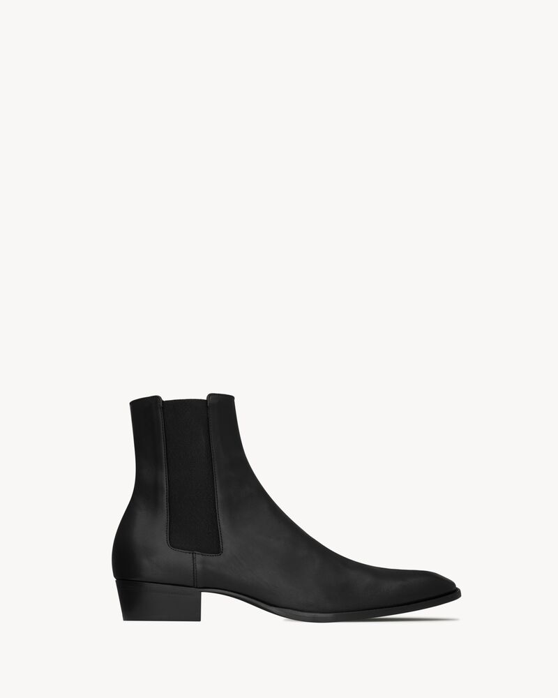 STANTON chelsea boots in grained leather