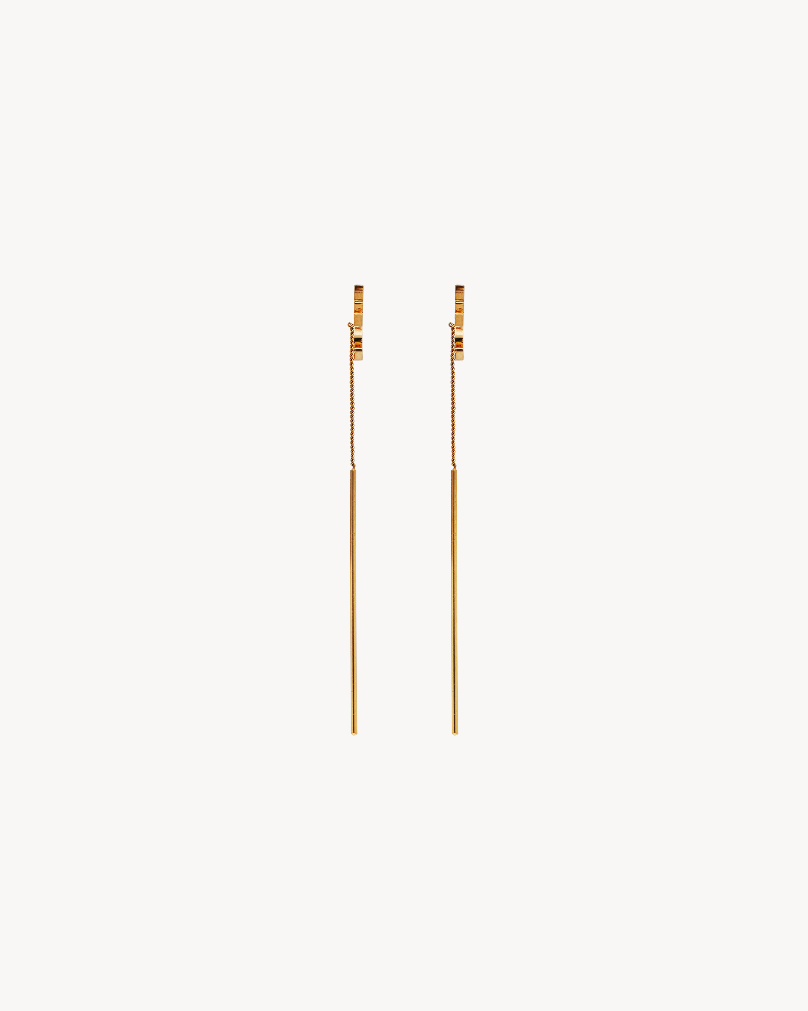 CASSANDRE threader earrings in metal