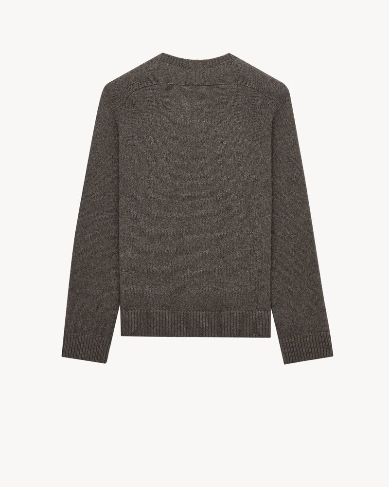 sweater in cashmere and wool