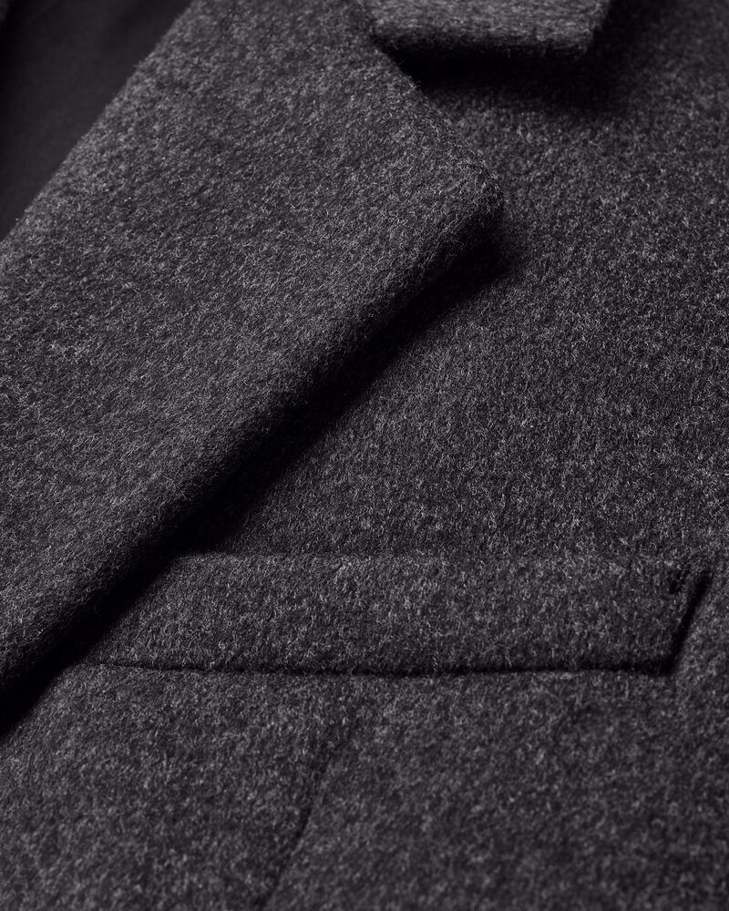 80's coat in double-face brushed wool felt