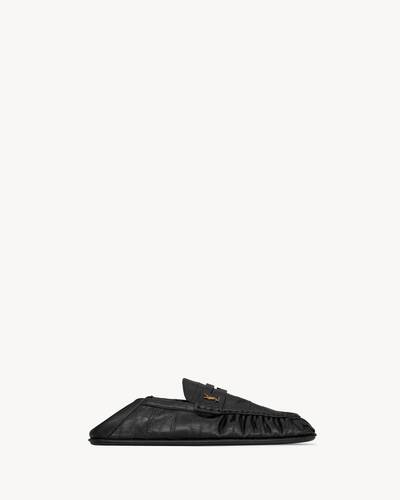 LE LOAFER foldable in eel in Black | Saint Laurent | YSL US | ID