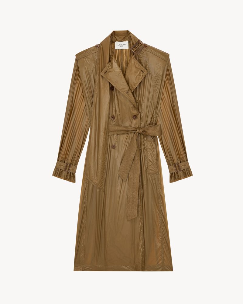 lavallière trench coat in nylon