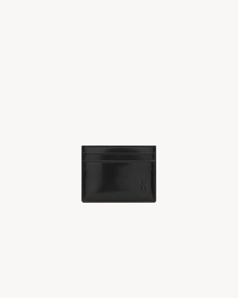 CASSANDRE SHADOW SAINT LAURENT card case in patent leather