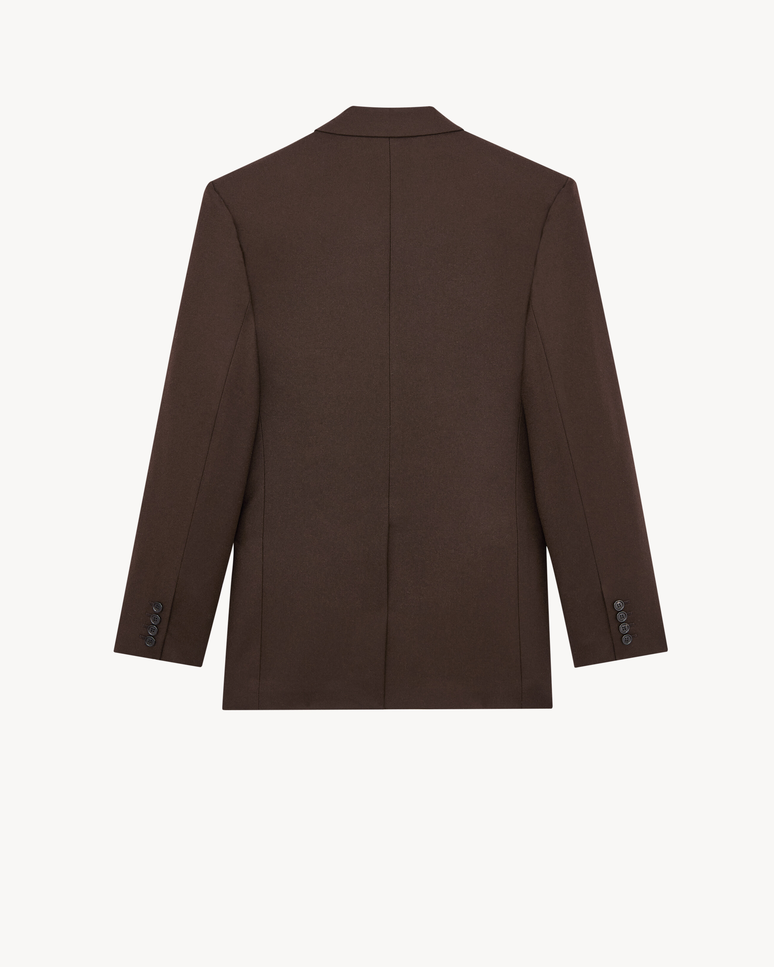 single-breasted jacket in brushed wool flannel