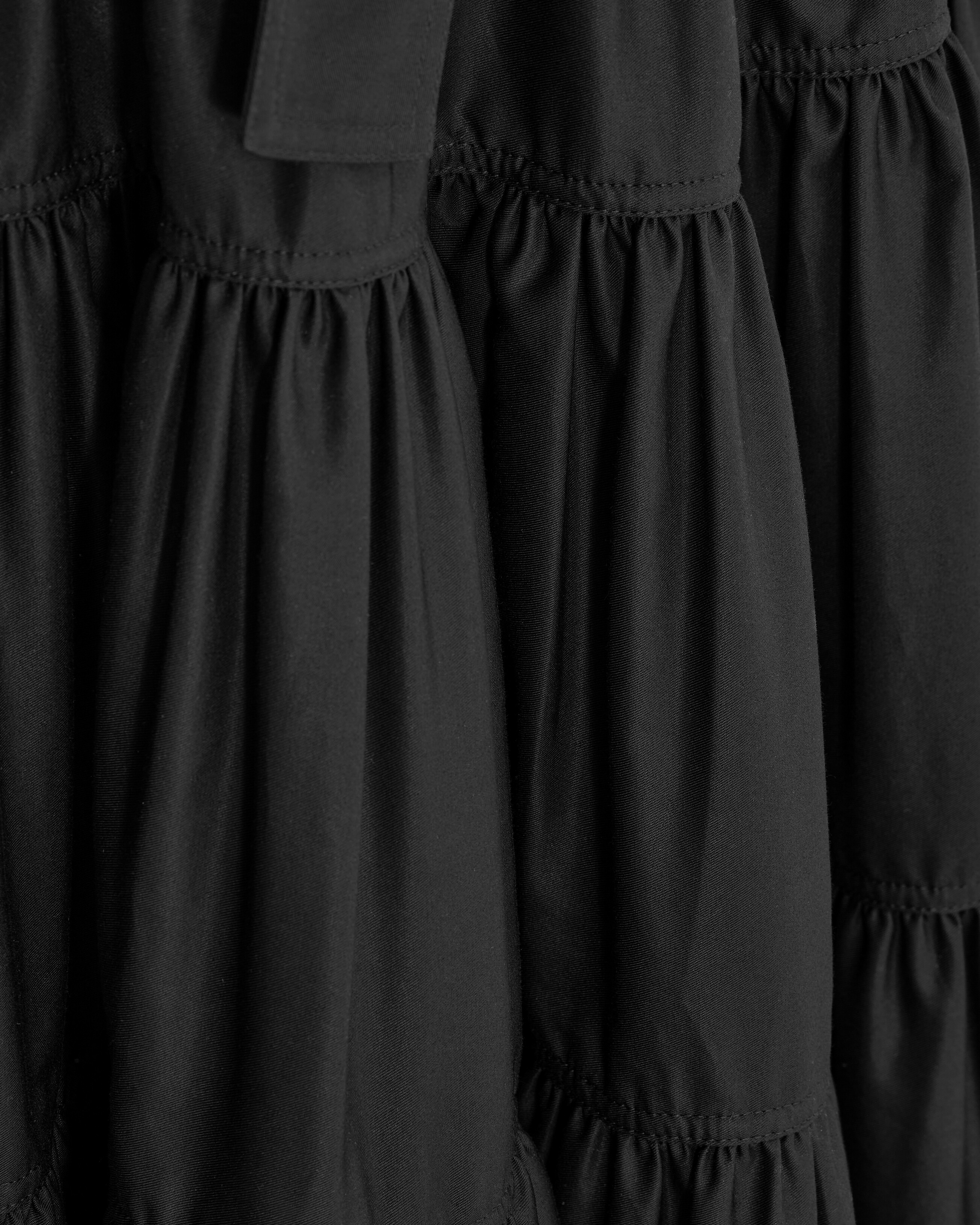 LONG dress in cotton twill